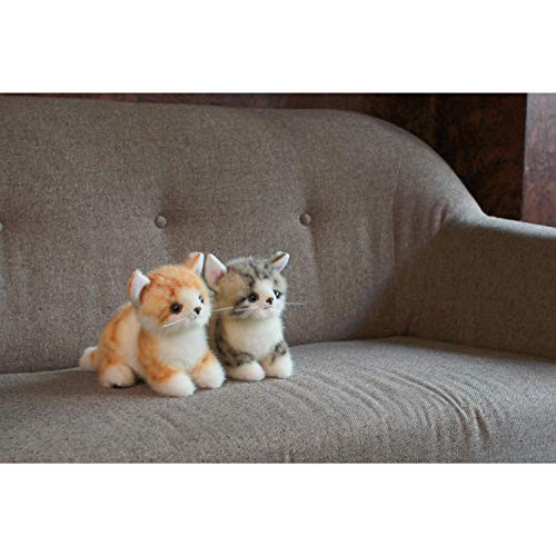 グレイスフル ネコ (日本製) こねこのミーヤ マンチカン ゴールド 立ち ぬいぐるみ 全長21cm