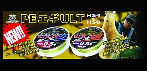 サンライン(SUNLINE) PEライン ソルティメイト PEエギ ULT HS8 180m 0.3号 2.5kg 8本 ホワイト・ピンク・ライトグリーン