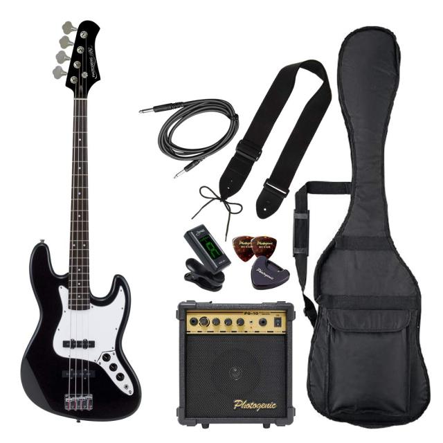 PhotoGenic エレキベース 初心者入門ライトセット JBタイプ JB-240/HBK