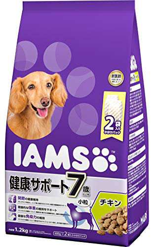 アイムス (IAMS) ドッグフード 7歳以上用 健康サポート 小粒 チキン シニア犬用 1.2キログラム (x 1)