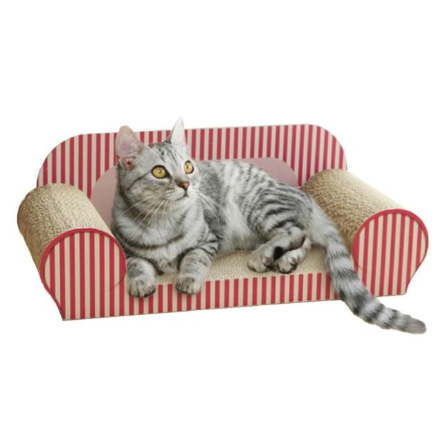 アイリスプラザ 猫の爪とぎ ソファ型 猫用