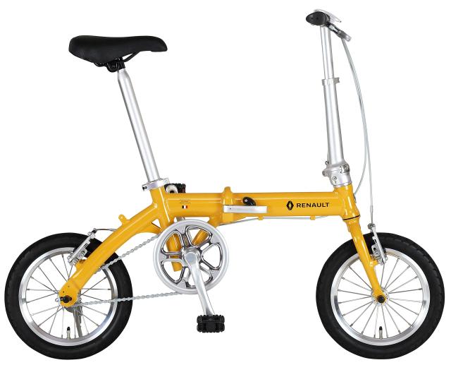 RENAULT(ルノー) LIGHT8 AL-FDB140 オレンジ 軽量アルミフレーム 14インチ コンパクト折りたたみ自転車 本体重量8.3kg 防錆チェーン/ステ