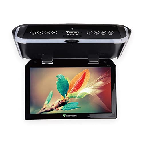 10.1インチ 超薄型 タッチ操作ボタン フリップダウンモニター メダルグレー(L0122) L0122