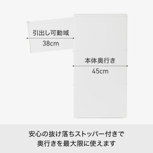 ライクイット (like-it) フタ付きゴミ箱 分別引出しステーションスリム