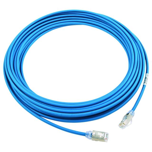 パンドウイット シールド LANケーブル Cat6A 超極細 プロ仕様 10m 青 STP28X10MBUの通販は