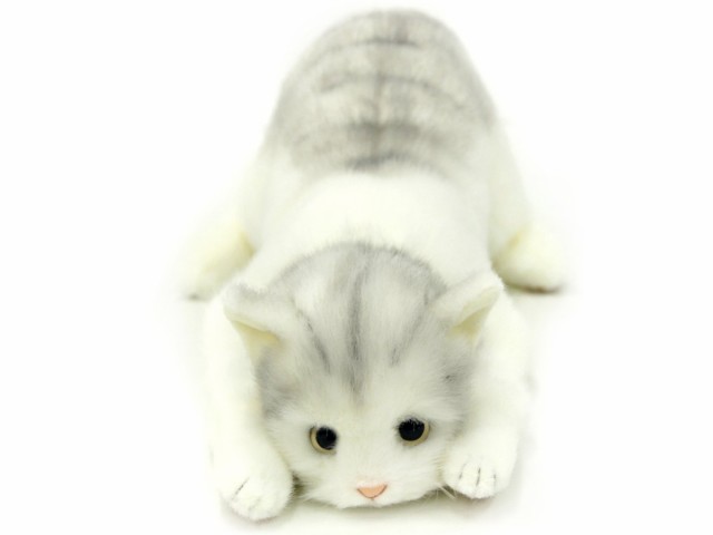 日本製 リアルな猫のぬいぐるみ 58cm (トラグレーL目明き)の通販は
