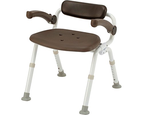 シャワーチェアユクリアミドルSP腰当付おりたたみN PN-L42021BR モカブラウンの通販は 25,253円