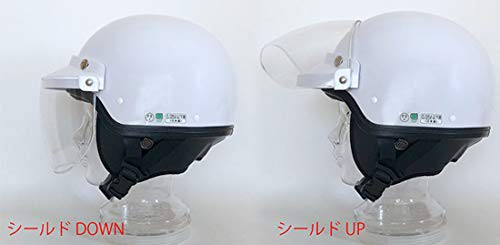 SA NA DA(サナダ) ヘルメット MACH(マッハ) AJ-80 イヤーフラップ着脱可 125cc以下バイク用 ホワイト  フリー(57-60cm)｜au PAY マーケット