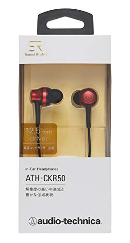 Audio Technica(オーディオテクニカ) オーディオテクニカ ATH-CKR50 RDイヤホン 有線 カナル型 SoundReality ブラックの通販は