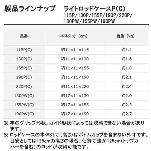 ダイワ(DAIWA) ロッドケース ライトロッドケース 130PW(C) ブラックの通販はau PAY マーケット - YH-SHOP | au  PAY マーケット－通販サイト