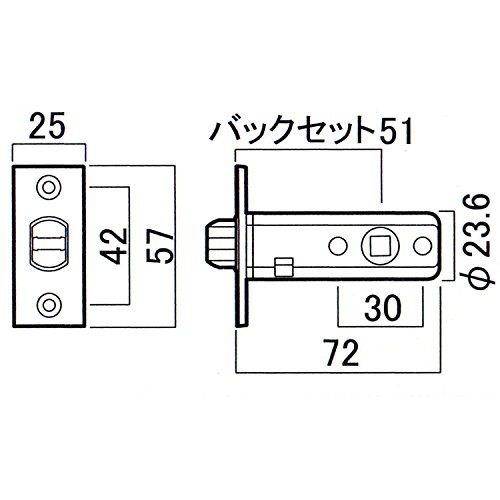 川口技研 ドアレバー 室内錠ALシリーズ 箱入り ニッケル AL-33-4K13-N