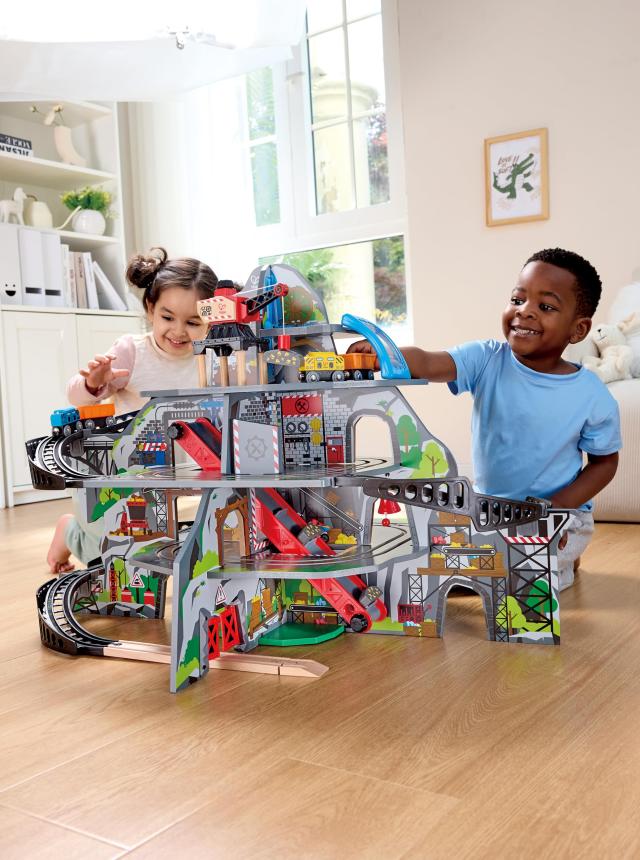 Hape(ハペ) もっと大きな鉱山レールセット E3753_8