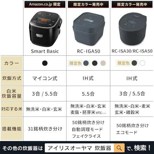 炊飯器 マイコン式 5.5合 極厚銅釜 銘柄炊き分け機能付き Smart-