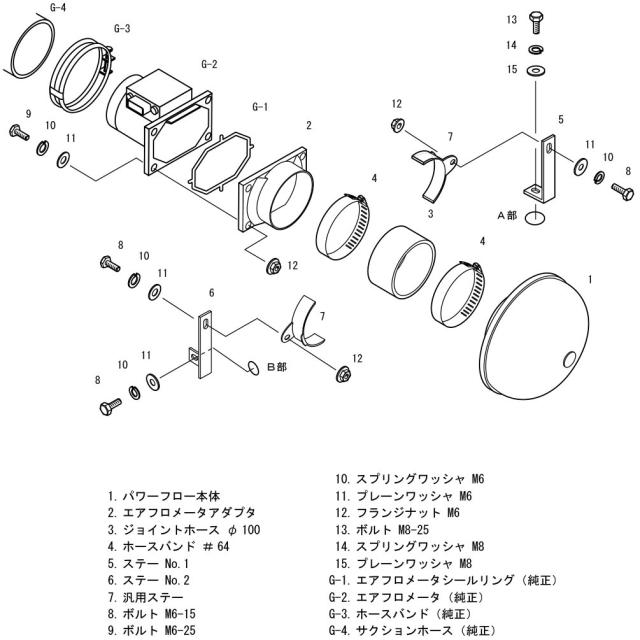 HKS 吸気系パーツ スーパーパワーフロー(エアクリーナー) ランサーエボリューション E-, GF- CN9A, CP9A(IV, V, VI) 4G63(ターボ) 96/08-_2