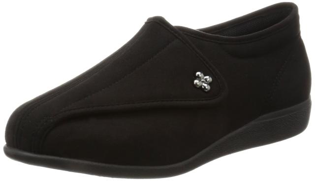 快歩主義 介護シューズ 軽量 転倒予防 リハビリ 幅広3E KHS L011 レディース ブラック 23.0 cm 8,212円