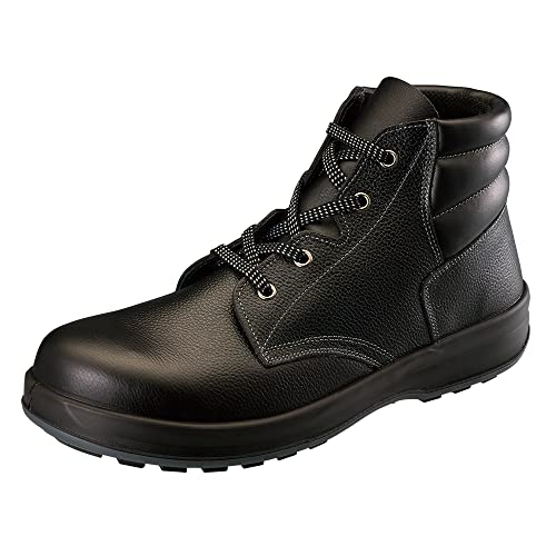 シモン 安全靴 中編上 JIS規格 耐滑 耐油 革製 ハイカット シモンライト SL22 黒/赤 27.0 cm 3E 安全靴 シモン 中編上 JIS規格 耐滑 耐油 革製 ハイカット ライト SL22 黒⁄