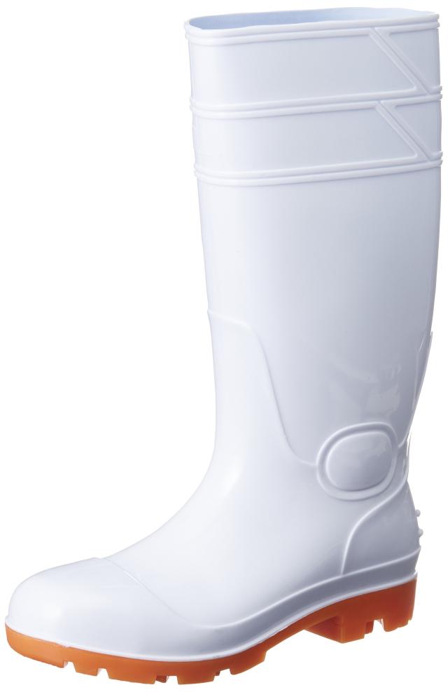 ヘイギ 安全長靴 先芯入り PVC耐油 セーフティーブーツ インソール入り HG-2801 メンズ ホワイト 27.0 cm