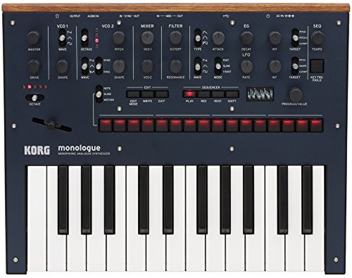 KORG モノフォニック アナログ シンセサイザー monologue BL モノローグ ダークブルー 25鍵 16ステップシーケンサー オシロスコープ搭載 の通販はその他楽器・音響機器