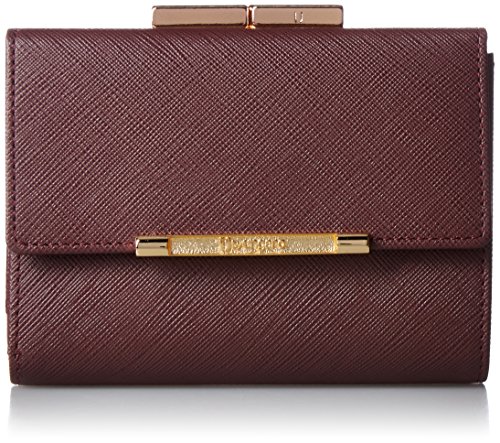 ユー バイ ウンガロ 折財布 【アイガー】 牛革 型押し ロゴ入りブローチ 口金付二つ折り UULW6AS4 レディース ワイン