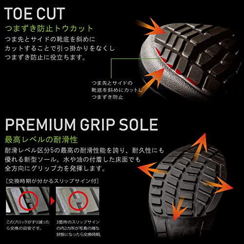 ミドリ安全 安全靴 短靴 プレミアムコンフォート PRM210 静電 ブラック 25.0cm