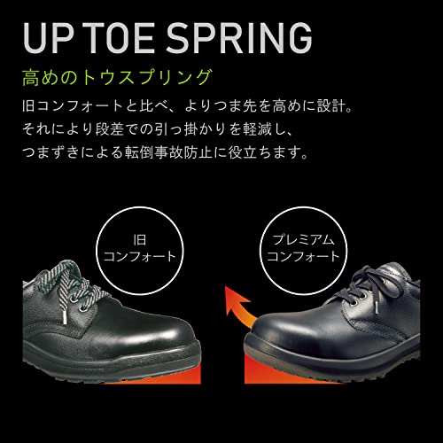 ミドリ安全 安全靴 短靴 プレミアムコンフォート PRM210 ブラック 25.0cm