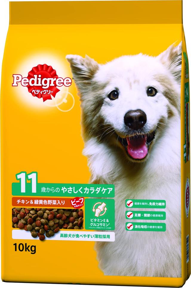 ペディグリー 11歳から用 ヘルシーチキン＆緑黄色野菜入り 10kg