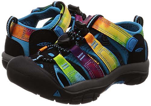 キーン キッズサンダル NEWPORT H2(15.0~19.5cm) ニューポート エイチツー 防水 川 海 キャンプ RAINBOW TIE DYE 15.0 cm