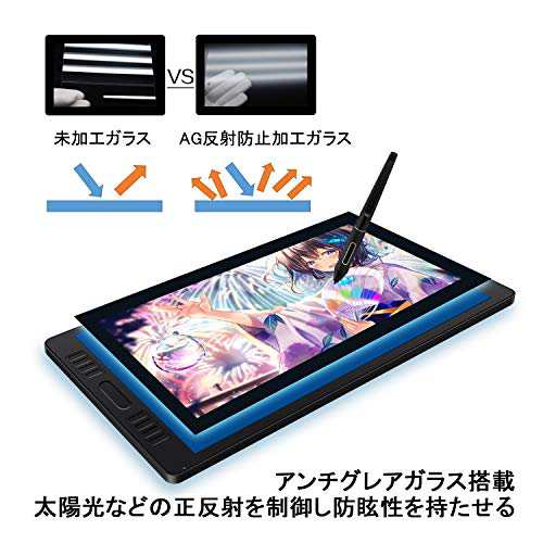 HUION 液タブ ペンタブレット 液晶タブレット Kamvas Pro20 液タブ 19.5インチ 傾き検知 充電不要ペン 筆圧8192レベル フル  ラミネーショの通販はau PAY マーケット - famille | au PAY マーケット－通販サイト