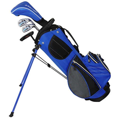 アズロフ(Azrof) AZROF クラブセット - ジュニアクラブセット 4本セット(1W,7I,SW,PT) 6~9才(身長110~130cm) ブルー ジュニア AZ-JR7 右