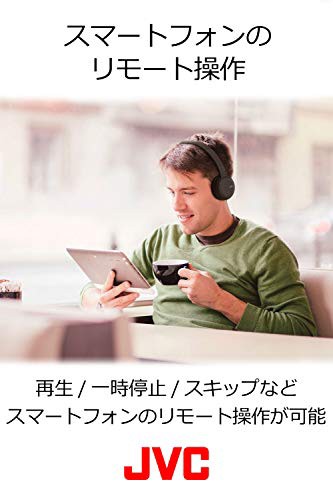 JVC HA-S38BT-W ワイヤレスヘッドホン Bluetooth対応/連続17時間再生