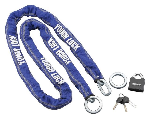 ヤマハ(YAMAHA) バイクロック TOUGH LOCK(タフロック) YL-01 チェーン+パッドロック 2.5m ブルー Q5K-YSK-107-T01の通販は 12,125円