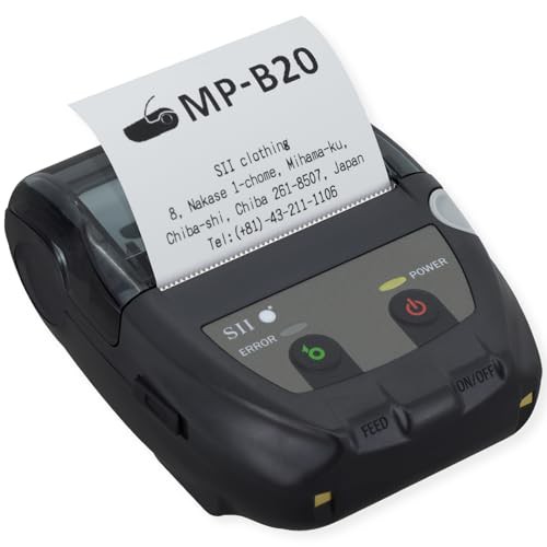 セイコーインスツル モノクロ モバイル型感熱式プリンター MP-B20 USB Bluetooth接続 MFi認定 ブラック 22,977円