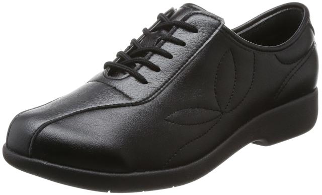 カイホシュギ コンフォートシューズ ファスナータイプ 軽量 KHS L135 レディース ブラック 24.5 cm 3E