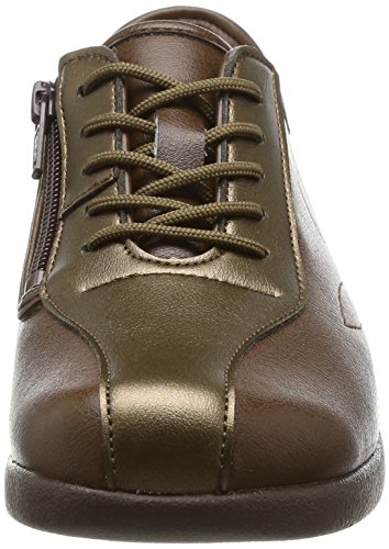 カイホシュギ コンフォートシューズ ファスナータイプ 軽量 KHS L135 レディース ブラウン 22.0cm 3E