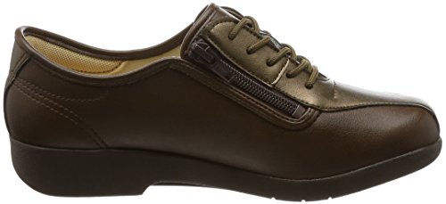 カイホシュギ コンフォートシューズ ファスナータイプ 軽量 KHS L135 レディース ブラウン 22.0cm 3E