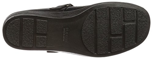 スポルス スニーカー 日本製 撥水 本革 マジック 4E 22~25cm レディース SP5630 ブラック 23.5cm