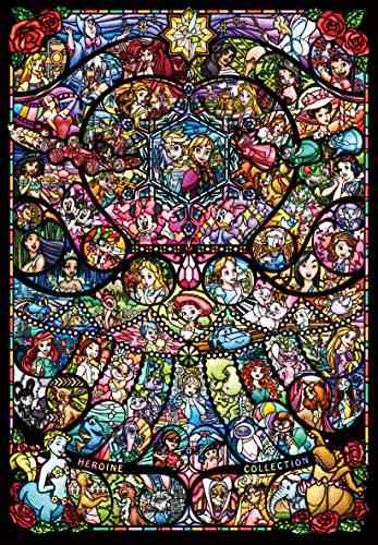 2000ピース ジグソーパズル ディズニー＆ディズニー ピクサー ヒロインコレクション ステンドグラス(73x102cm)