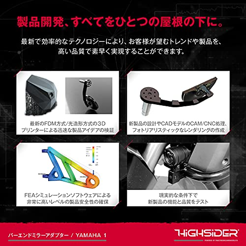 デイトナ(Daytona) HIGHSIDER(ハイサイダー) バイク用 バーエンド
