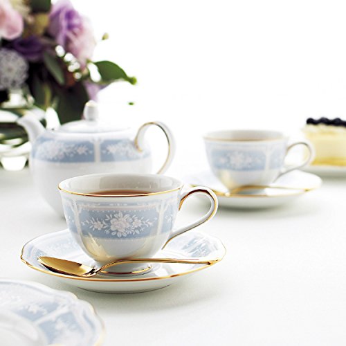Noritake ノリタケ ティー ポット 520cc レースウッドゴールド ブルー