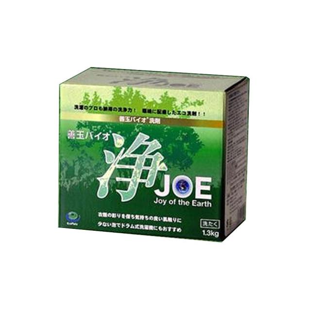 エコプラッツ 善玉バイオ浄 JOE 無香料のエコ洗剤 粉末 1.3kg 3箱セット