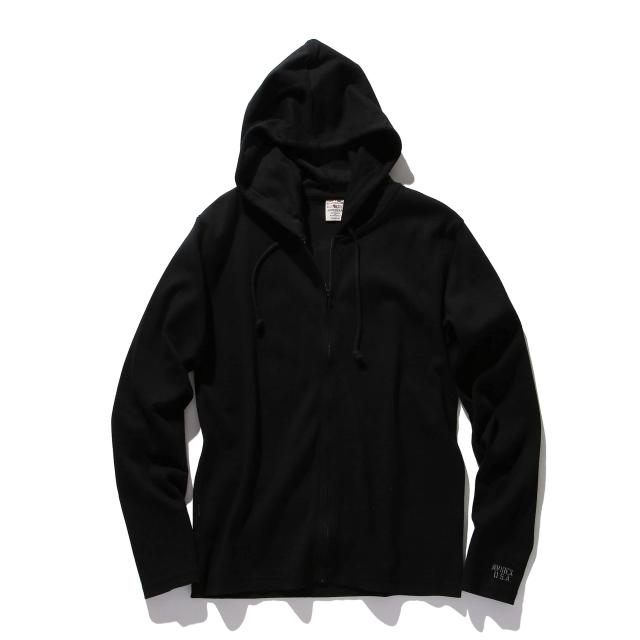 [アヴィレックス] デイリー ジップ リブ パーカー DAILY FULLZIP RIB PARKA 6153641 Lサイズ 009 BLACK
