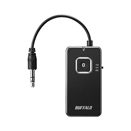 BUFFALO Bluetoothオーディオトランスミッター＆レシーバー 低遅延対応 BSHSBTR500BKの通販は
