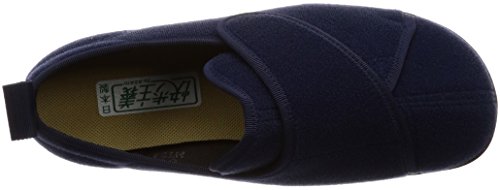 カイホシュギ 介護シューズ 屋内用 幅広対応 KHS L141RS レディース ネイビーパイル 25.5 cm 4E_4