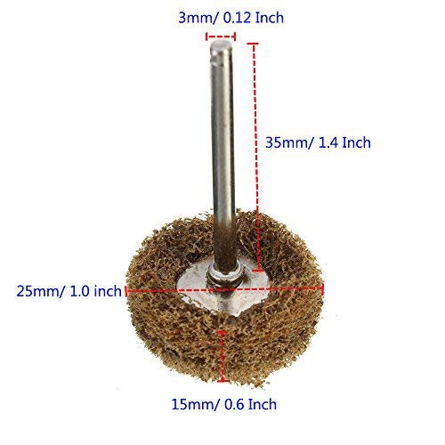 Wolfride 40個入り 繊維バフ リューター ルーターバフ 3mm軸 研磨用バフ 研磨ホイール ナイロン 布ブラシホイール 混合色4種 セット  研磨｜au PAY マーケット