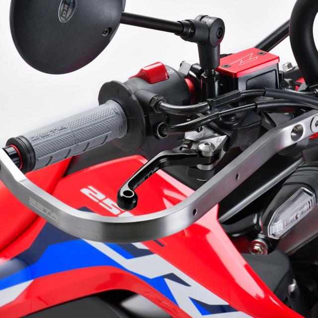 ジータレーシング(ZETA RACING) ピボットレバーセット CP 3フィンガー ブラック CRF250L,CRF250M,CRF250RALLY 前方可倒式 レバー位置無段_3