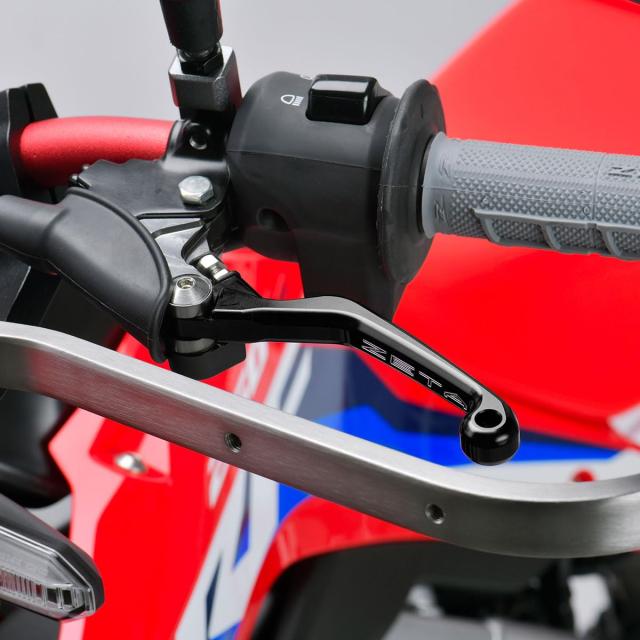 ジータレーシング(ZETA RACING) ピボットレバーセット CP 3フィンガー ブラック CRF250L,CRF250M,CRF250RALLY 前方可倒式 レバー位置無段_4