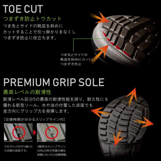 ミドリ安全 安全靴 短靴 プレミアムコンフォート PRM211 静電 ブラック 24.5cm