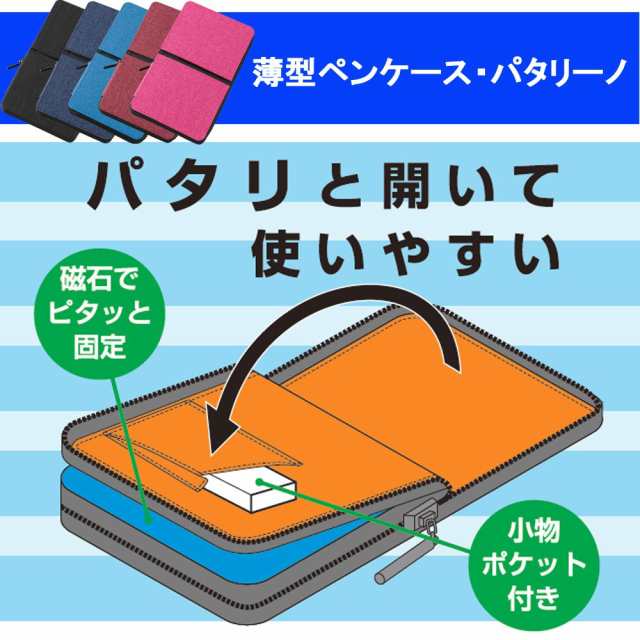 レイメイ藤井 ペンケース 筆箱 パタリーノ L ブルー×ブルー FY339Aの