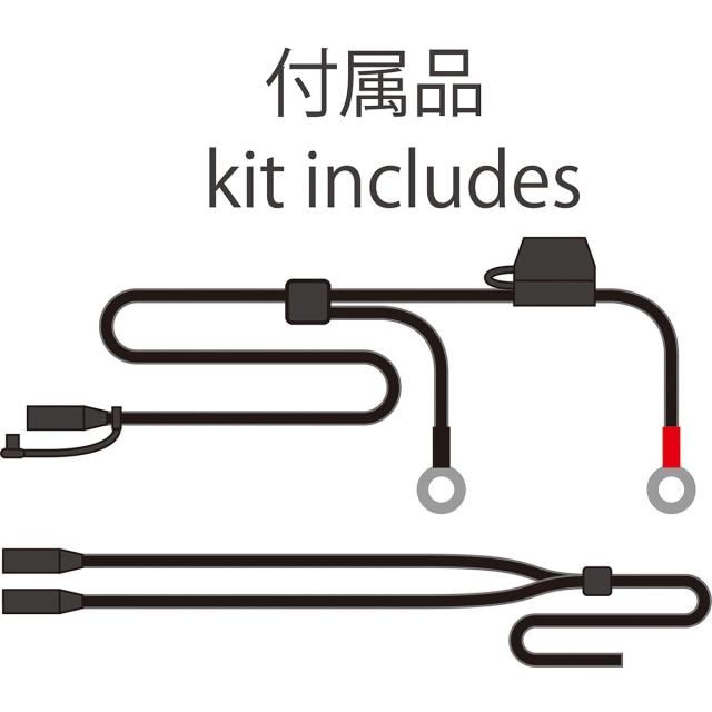 コミネ バイク用 プロテクトエレクトリックグローブショート12V ブラック/レッド M EK-202 1129 秋冬春向け 防水 防寒 カーボン ストレ_2