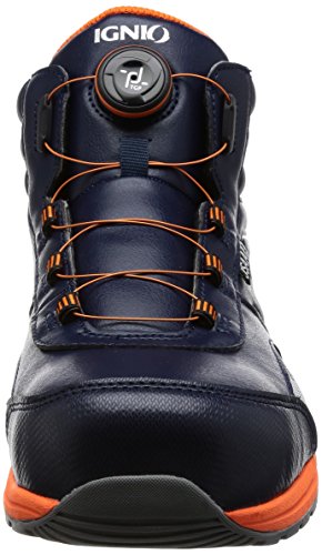 イグニオ セーフティシューズ(安全靴) JSAA A種認定 ミドルタイプ TGFダイヤル式 IGS1058TGF ネイビー 26.0 cm 3.5E